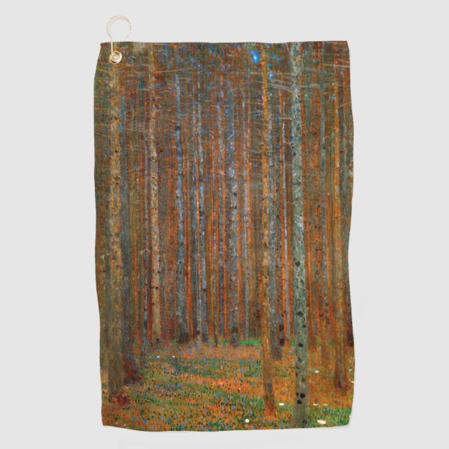 Serviette De Golf Klimt - Tannenwald Pine Forest (Devant)
