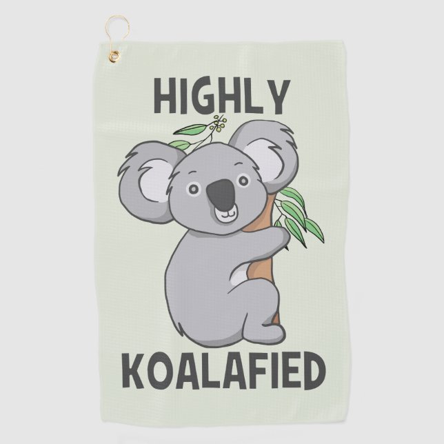 Serviette De Golf Koala hautement Koalafied (Devant)