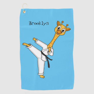 Serviette De Golf Kung Fu giraffe