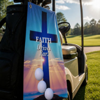 Serviette de golf "La foi porte loin"