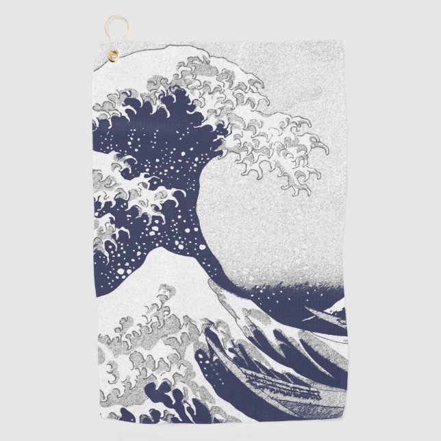 Serviette De Golf La Grande Vague au large de Kanagawa  (Devant)
