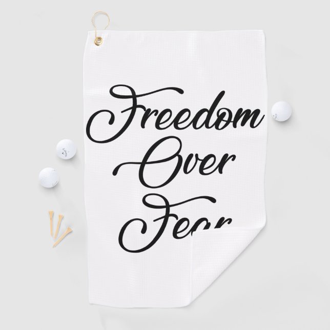 Serviette De Golf La liberté face à la peur (En situation)