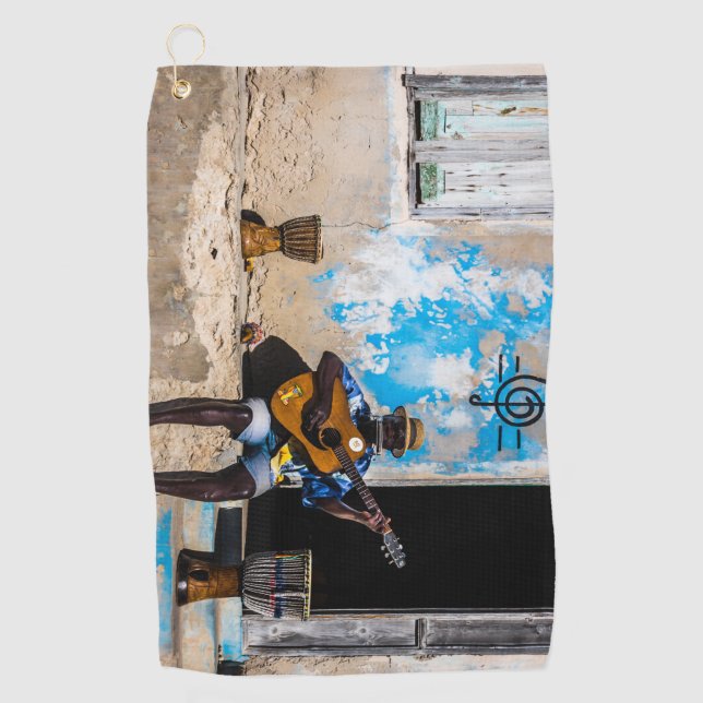 Serviette De Golf La musique est le remède de l'esprit (Devant)