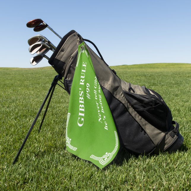 Serviette De Golf La règle 99 de Gibbs (Vert)