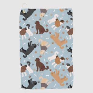 Serviette De Golf Labradoodle / Goldendoodle Bones and Paws