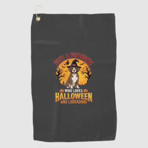 Serviette De Golf Labrador Halloween Grand-mère Conception de chien_