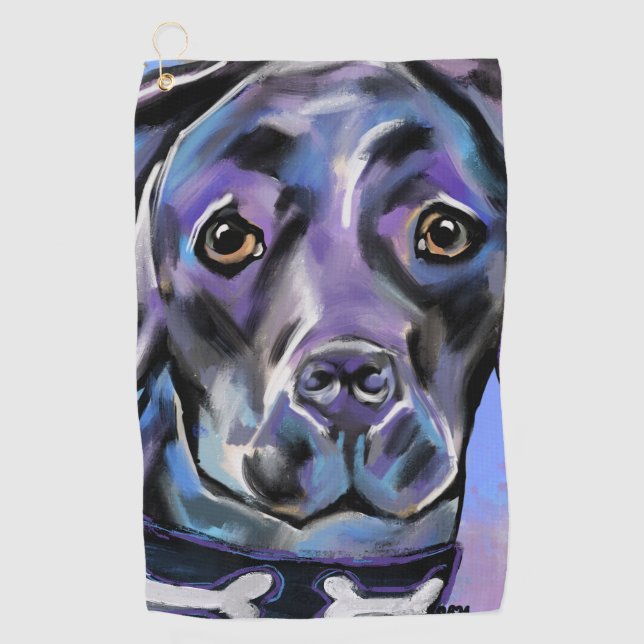 SERVIETTE DE GOLF LABRADOR RETRIEVER            (Devant)