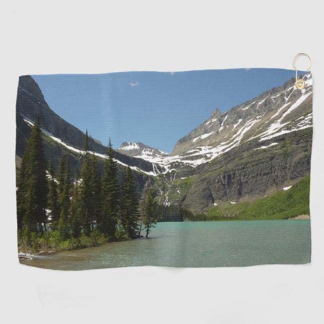 Serviette De Golf Lac Grinnell au Glacier National Park (Horizontal)