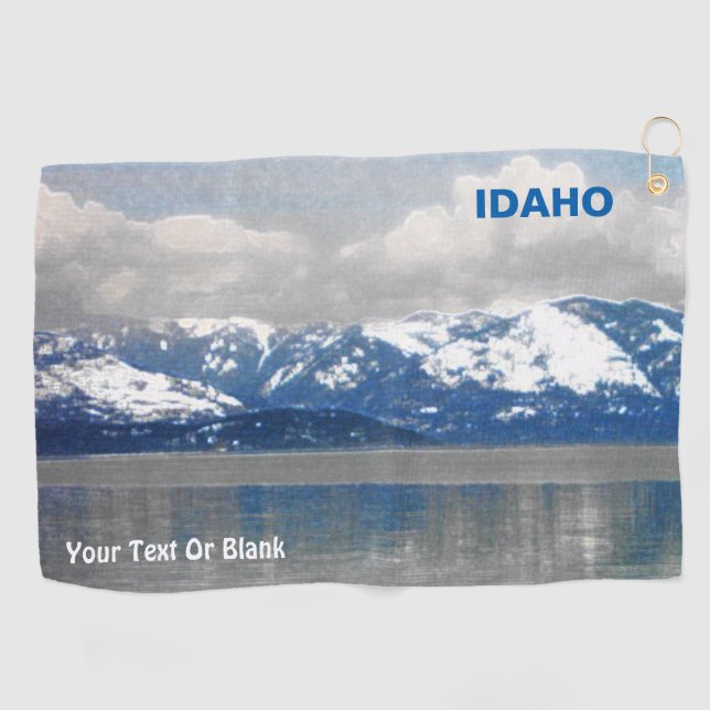 Serviette De Golf Lac Pend Oreille Winter (Horizontal)