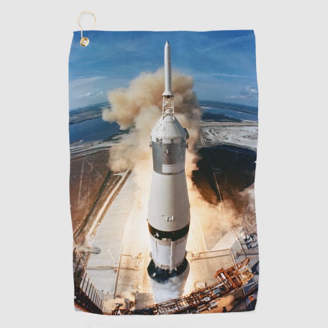 Serviette De Golf Lancement de la fusée Saturne V 1969 pour le vaiss (Devant)