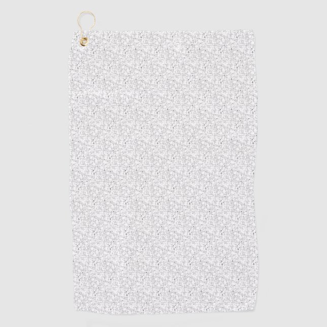 Serviette De Golf Langue Design Cinq (Devant)