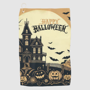 Serviette De Golf L'art d'Halloween vintage