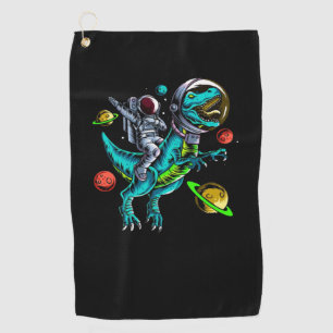 Serviette De Golf L'astronaute à cheval T-Rex Dinosaur