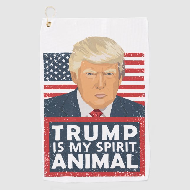 Serviette De Golf L'atout est mon animal d'esprit drôle (Devant)