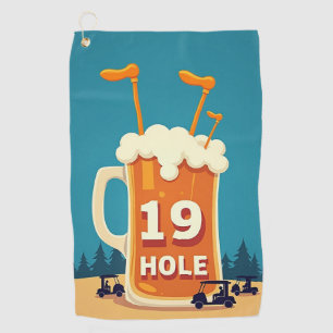 Serviette De Golf Le 19ème trou : La retraite d'un golfeur