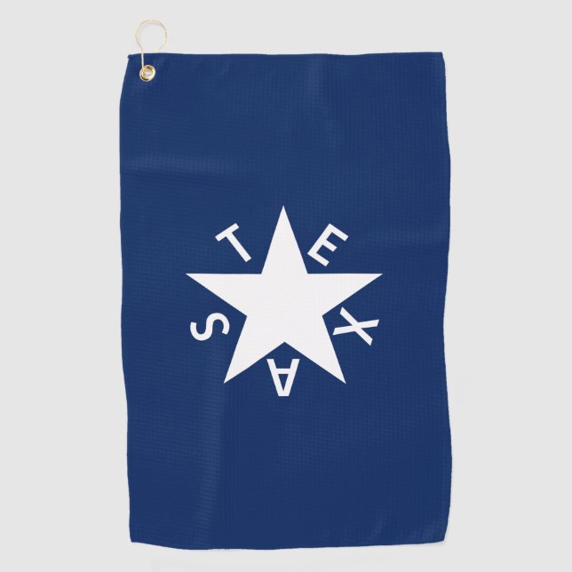 Serviette De Golf Le drapeau De Zavala (République du Texas) (Devant)