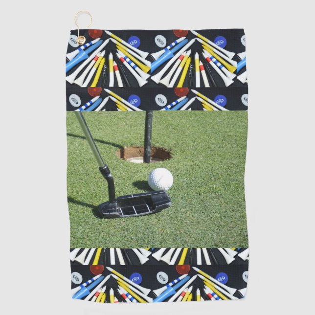 Serviette De Golf Le Golf Au Vert, (Devant)