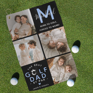 Serviette De Golf Le Meilleur Papa de Golf par Par Monogramme 4 Phot