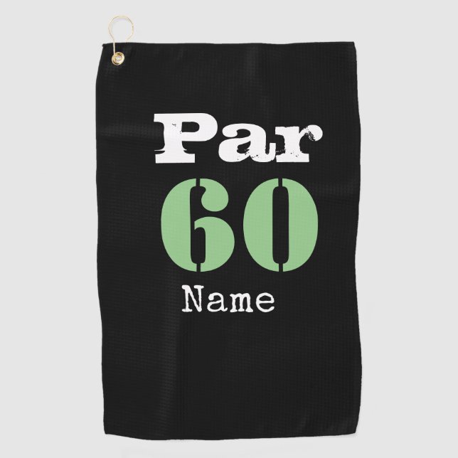 Serviette De Golf Le parcours de golf numéro 60 par pour le golfeur  (Devant)