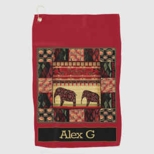 Serviette De Golf Le patchwork africain