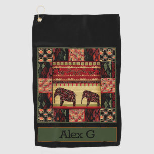 Serviette De Golf Le patchwork africain
