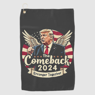 Serviette De Golf Le plus grand retour 2024 plus fort de Trump