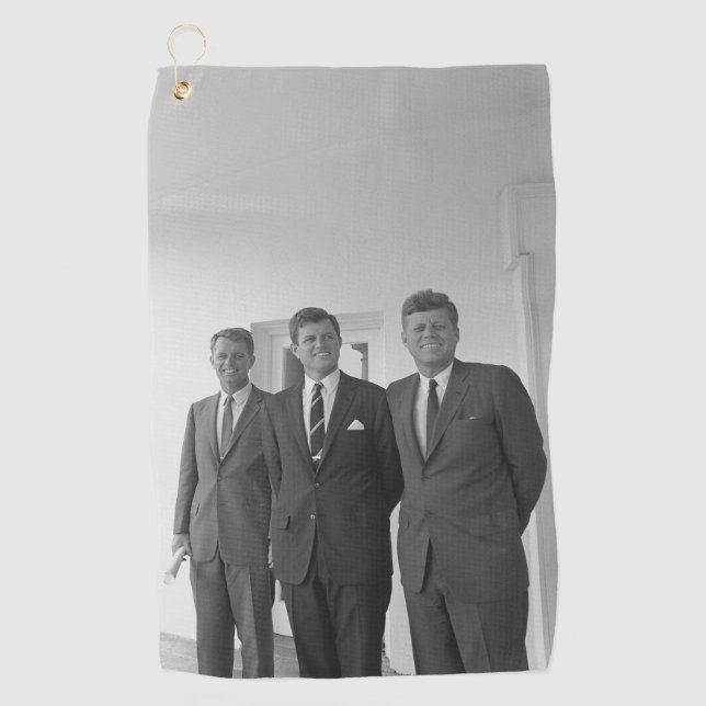 Serviette De Golf Le président américain John Kennedy et ses frères, (Devant)