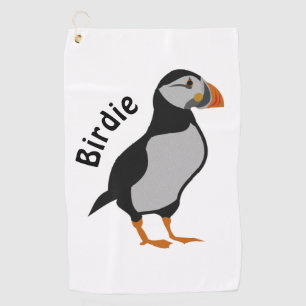 Serviette De Golf Le Puffin De L'Atlantique À La Belle Chouette Bir