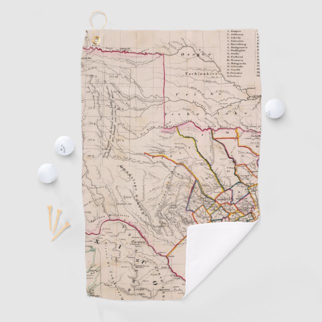 Serviette De Golf Le Texas et l'Oklahoma (En situation)