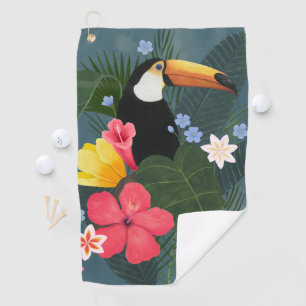Serviette De Golf Le Toucan tropical en pleine nature