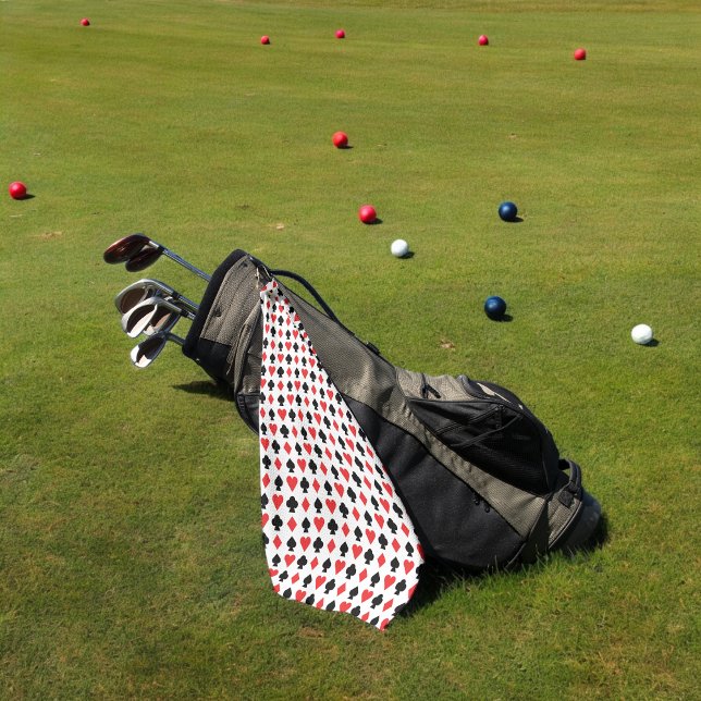 Serviette De Golf lecture de cartes (golf towel)