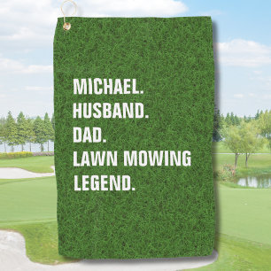 Serviette De Golf Légende Personnalisée de Tonte de Pelouse Drôle