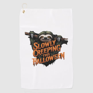 Serviette De Golf Lentement rampant cet Halloween - Chemise classiqu