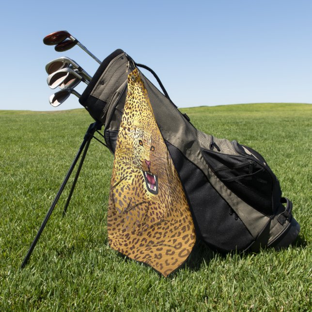 Serviette De Golf Léopard Territoire 1 (Vert)