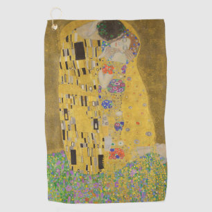 Serviette De Golf Les amoureux embrasser Embrace par Gustav Klimt