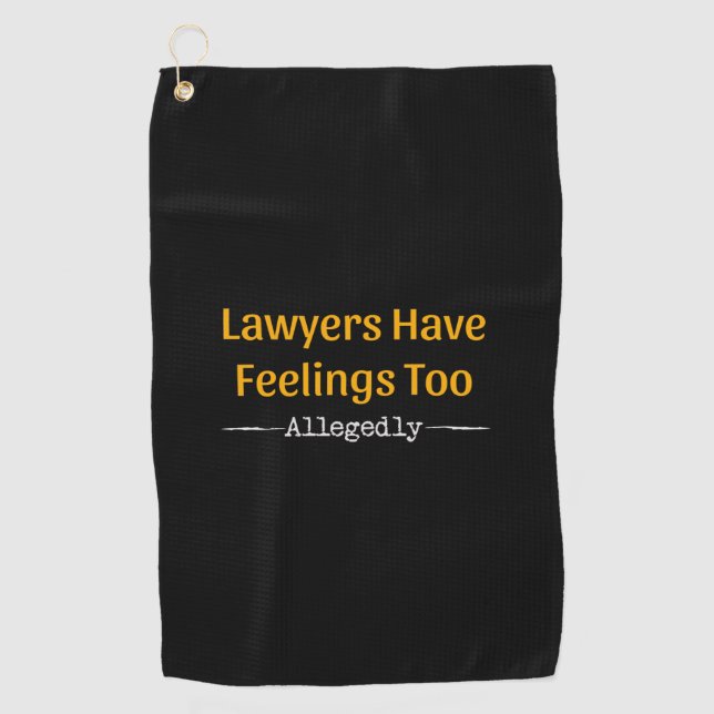 Serviette De Golf Les avocats ont des sentiments, paraît-il - Avocat (Devant)