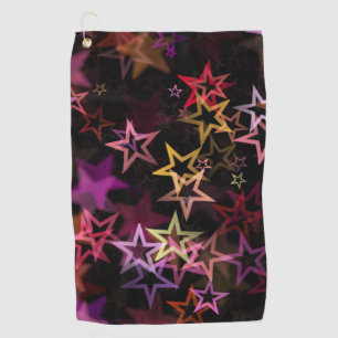 Serviette De Golf Les Étoiles Colorées Dansent En Toute Sensation