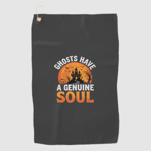 Serviette De Golf Les fantômes d'Halloween ont un design d'âme authe