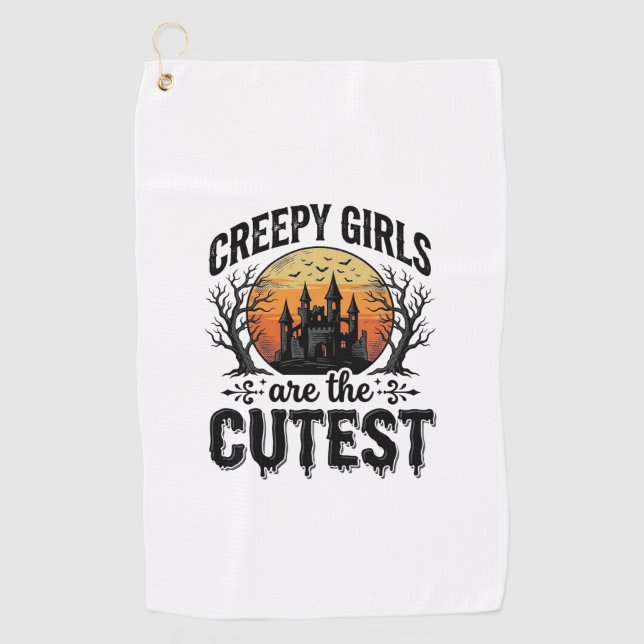 Serviette De Golf Les Filles Flippantes Sont Les Plus Mignonnes Vect (Devant)