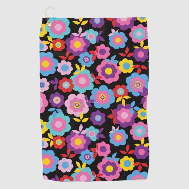 Serviette De Golf Les fleurs de printemps d'Eilin (Devant)