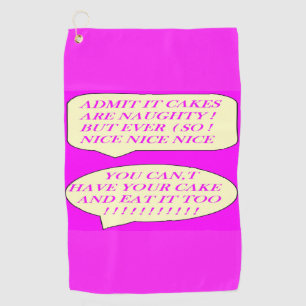 Serviette De Golf Les gâteaux sont bien faits pour les amateurs de n
