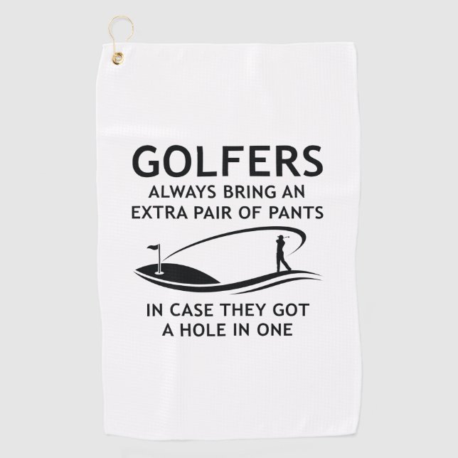 Serviette De Golf Les Golfeurs Apportent Toujours Une Paire Suppléme (Devant)