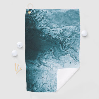 Serviette De Golf Les vagues de l'océan bleu foncé