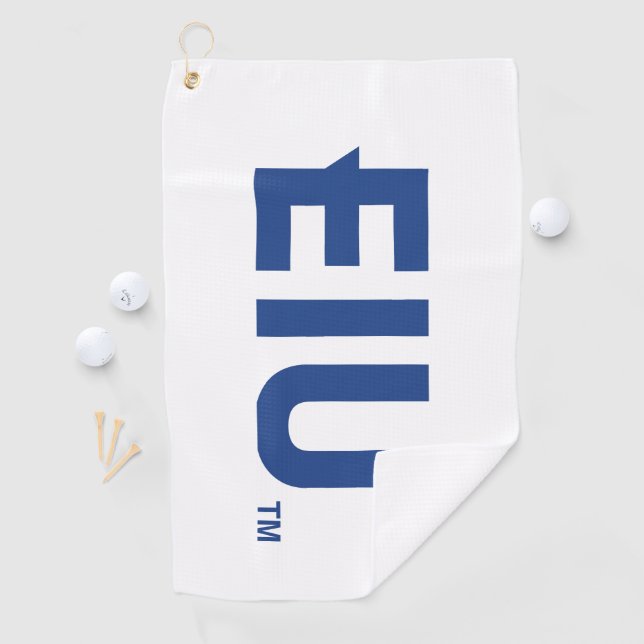 Serviette De Golf LETTRE bloc EIU (En situation)