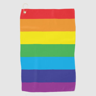 Serviette De Golf Lgbt Rainbow Stripes Lgbt