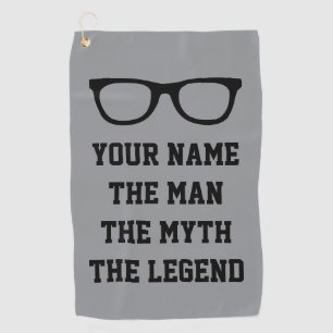Serviette De Golf L'homme le mythe la légende lunettes noires intell