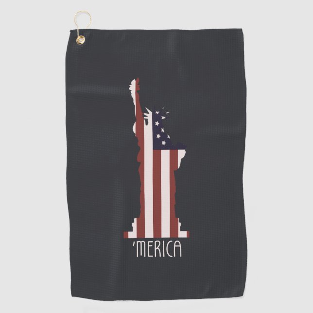 Serviette De Golf Liberté Américaine (Devant)