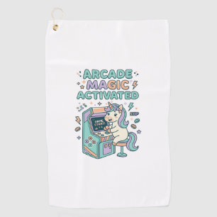 Serviette De Golf Licorne Arcade Magie Activée Produit Tendance Grap
