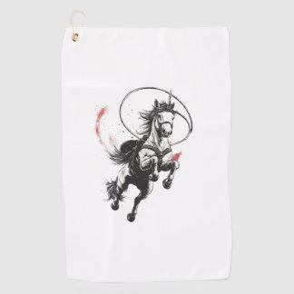 Serviette De Golf Licorne Western Cowboy (1)