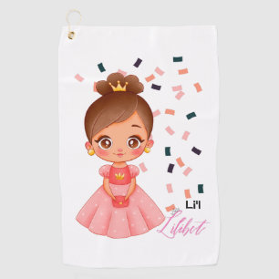 Serviette De Golf Lilibet Nommé Peach Princess Dons pour filles